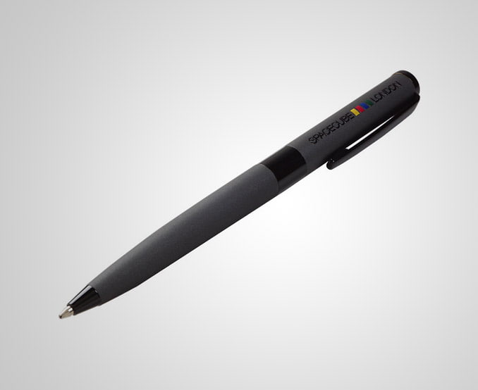 Kemijska olovka Paris - PARIS moderna olovka sa sjajnim, crnim naglaskom