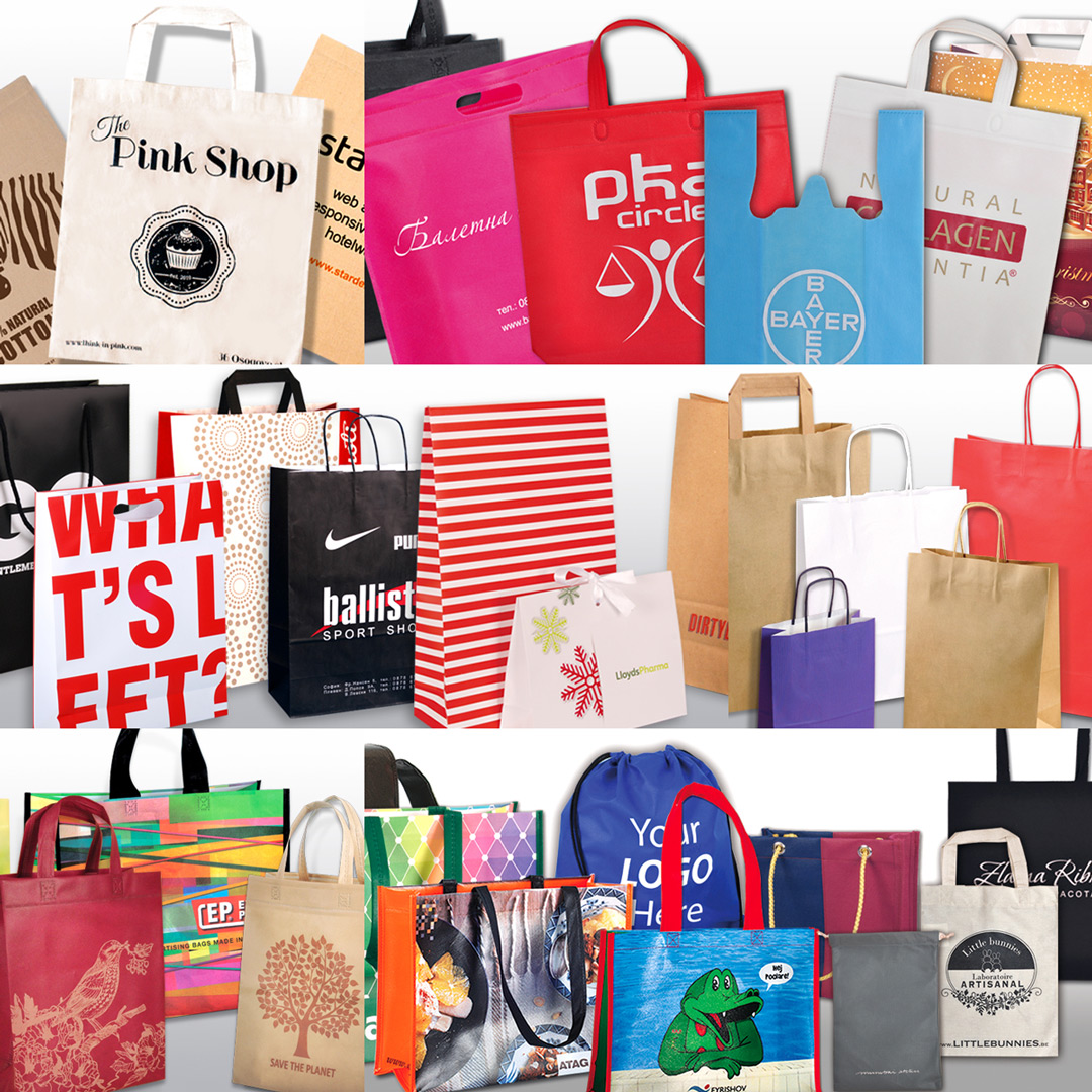 Paper, textile and plastic bags - Paper, textile and plastic bags